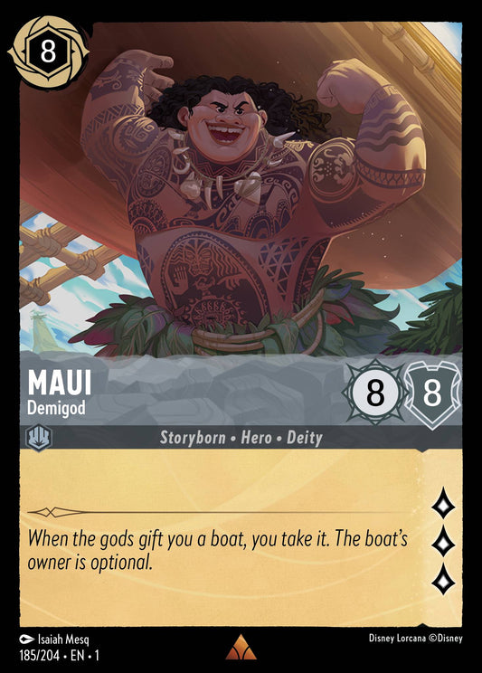 Maui - Demigod - Rare Lorcana Card