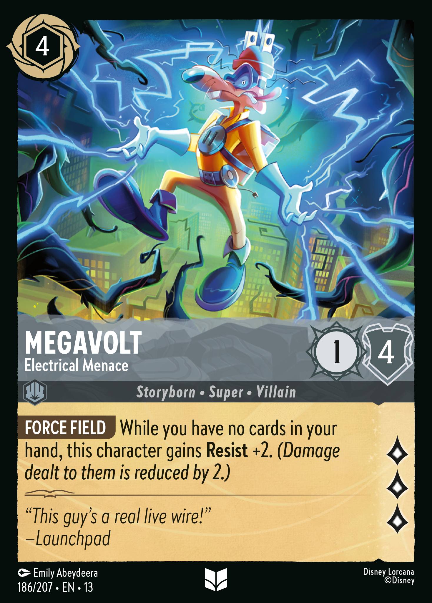 Megavolt - Electrical Menace - Uncommon Lorcana Card
