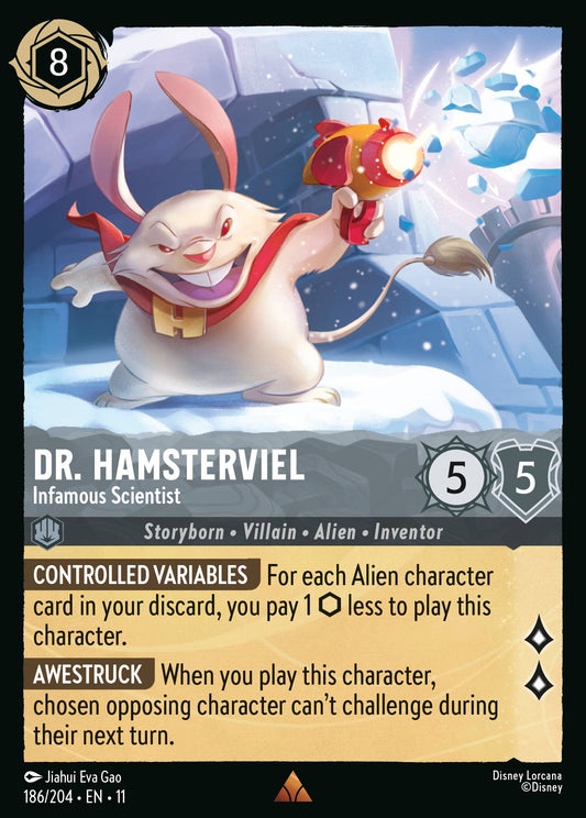 Dr. Hamsterviel - Infamous Scientist - Rare Lorcana Card