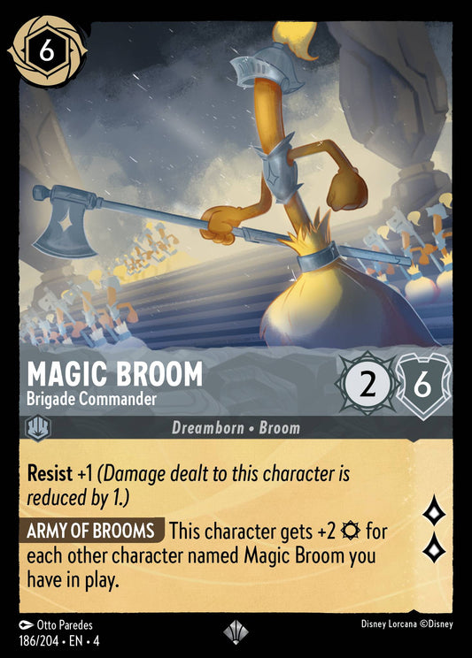Magic Broom - Brigade Commander - Super Rare Lorcana Card