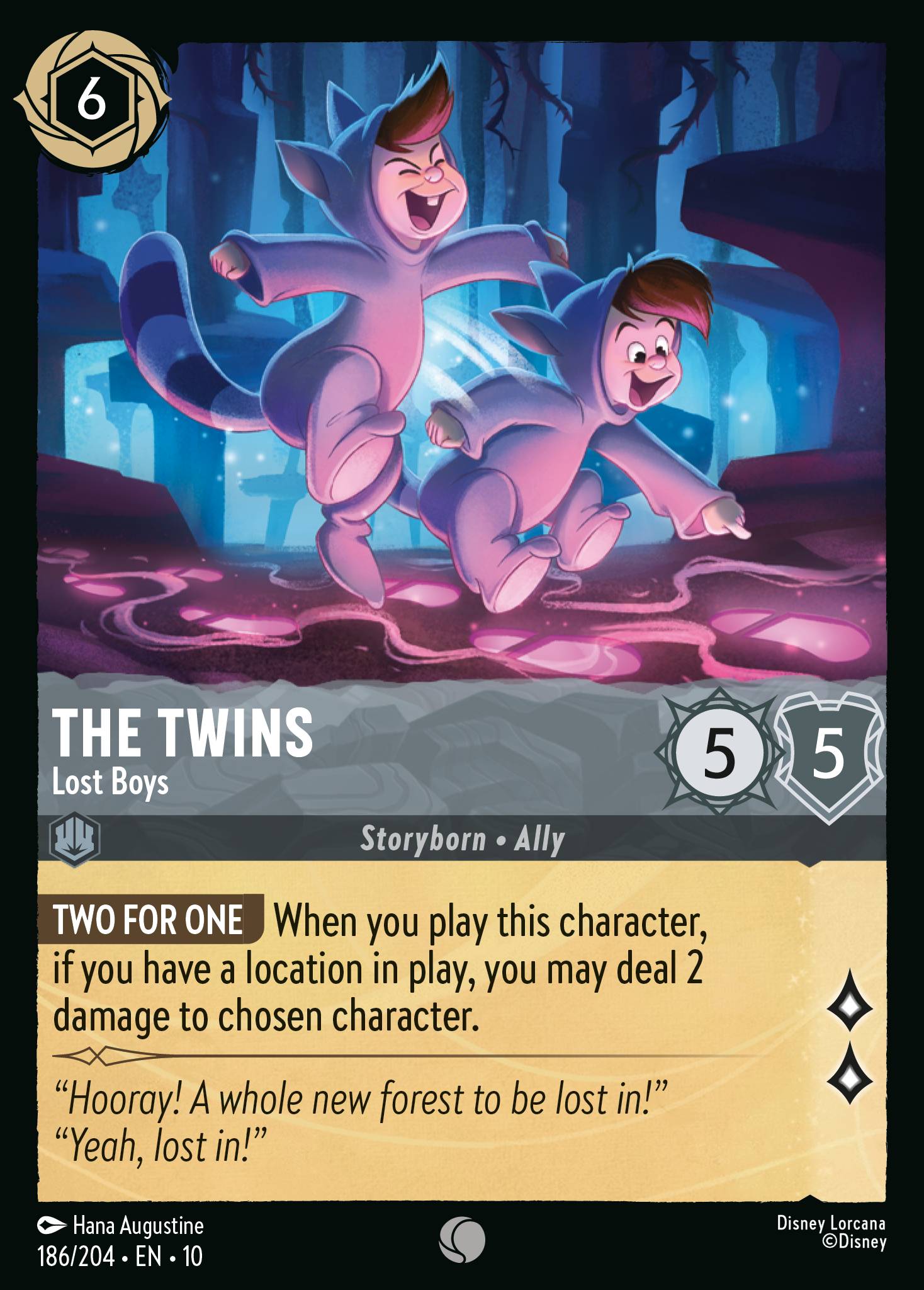 The Twins - Lost Boys - Common Lorcana Card