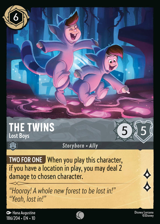 The Twins - Lost Boys - Common Lorcana Card