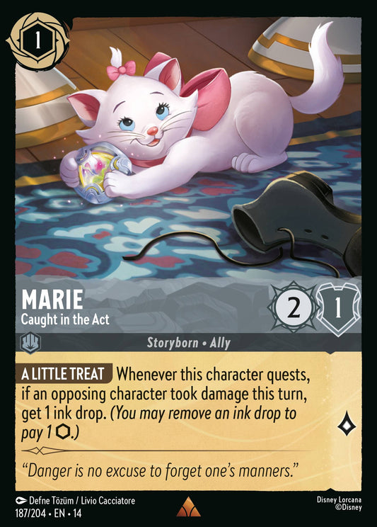 Marie - Caught in the Act - Rare Lorcana Card
