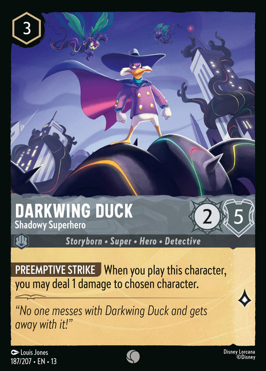 Darkwing Duck - Shadowy Superhero - Common Lorcana Card