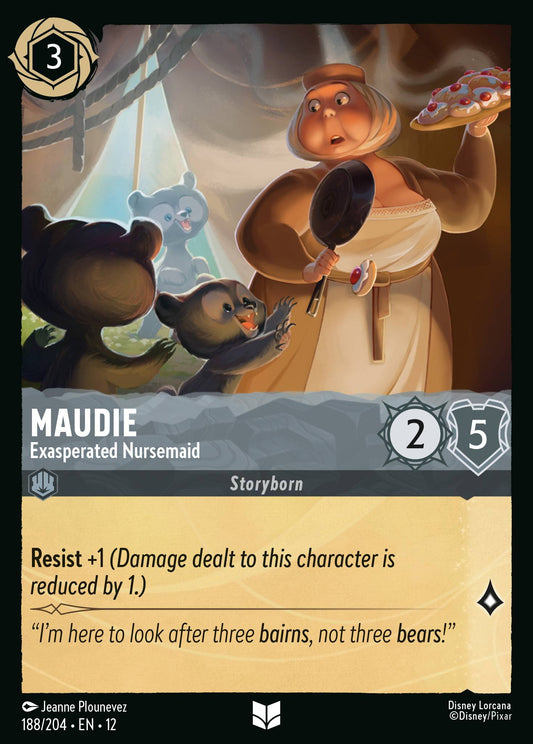Maudie - Exasperated Nursemaid - Uncommon Lorcana Card