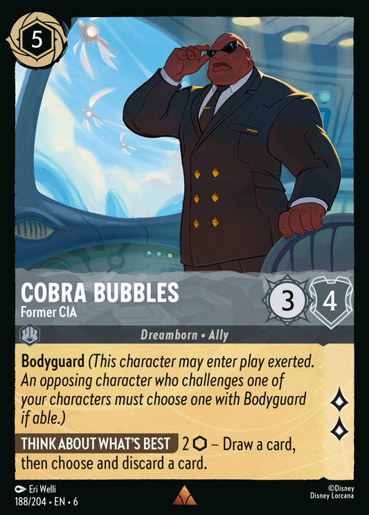 Cobra Bubbles - Former CIA - Rare Lorcana Card