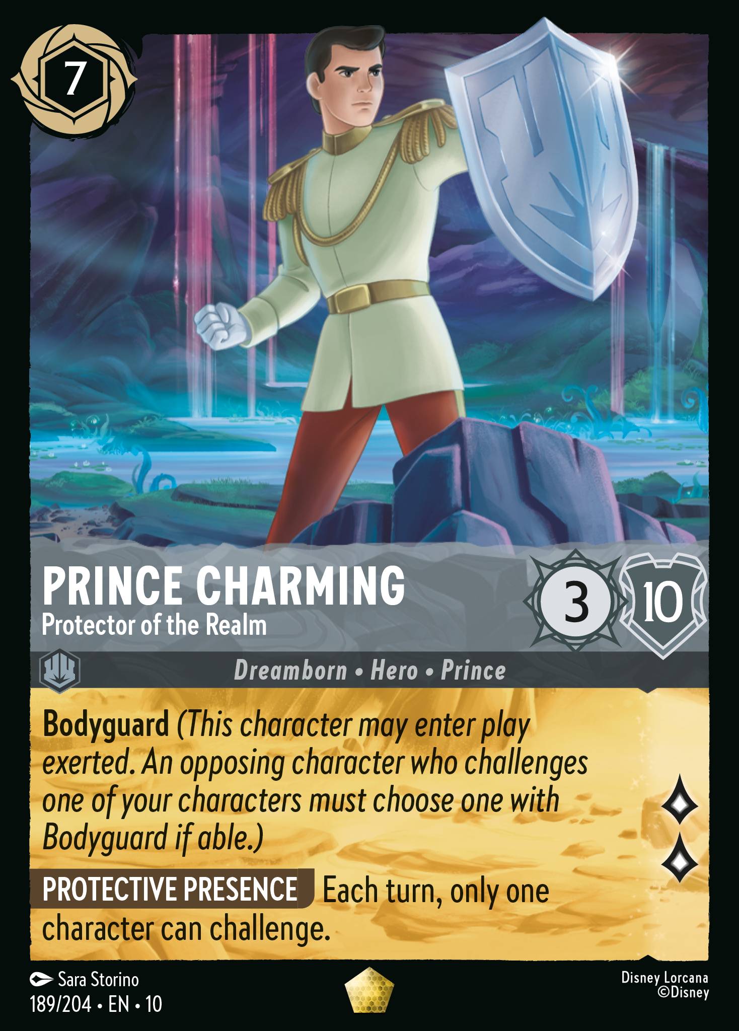 Prince Charming - Protector of the Realm - Legendary Lorcana Card