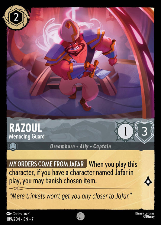 Razoul - Menacing Guard - Common Lorcana Card