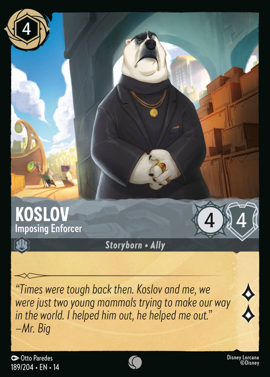 Koslov - Imposing Enforcer - Common Lorcana Card