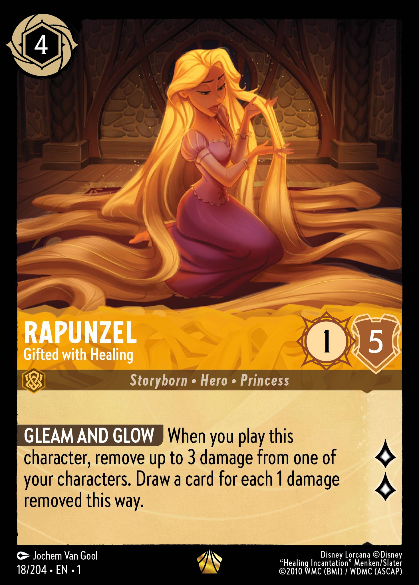 Rapunzel - Gifted with Healing - Disney Lorcana Card