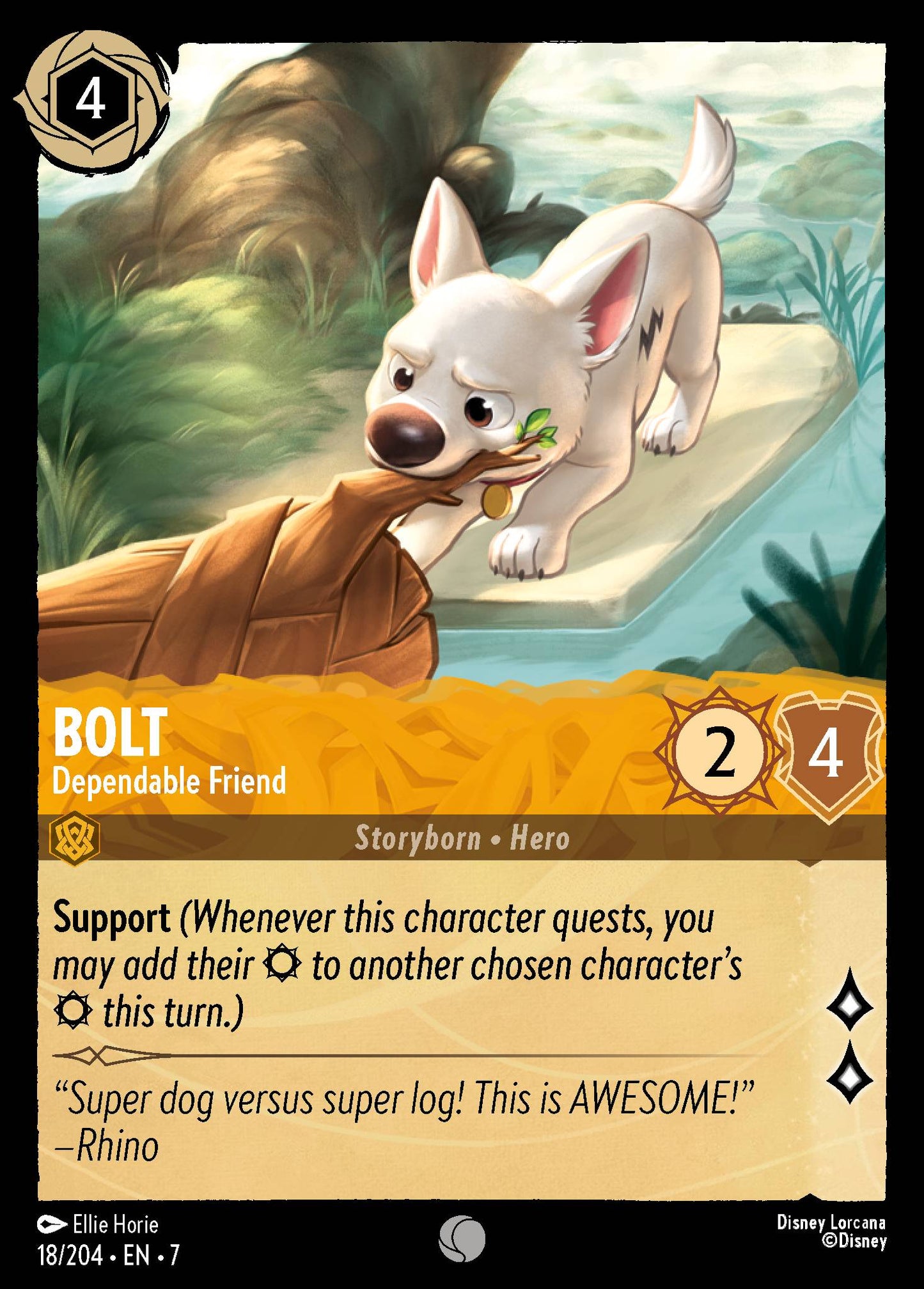 Bolt - Dependable Friend - Common Lorcana Card
