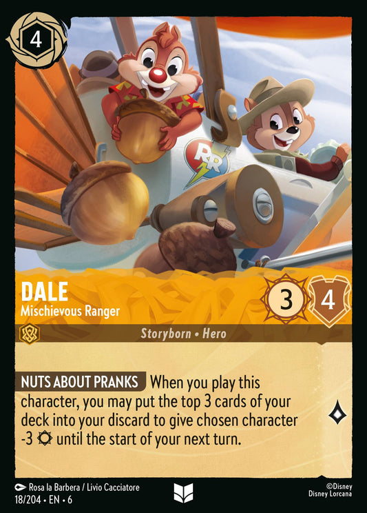 Dale - Mischievous Ranger - Uncommon Lorcana Card
