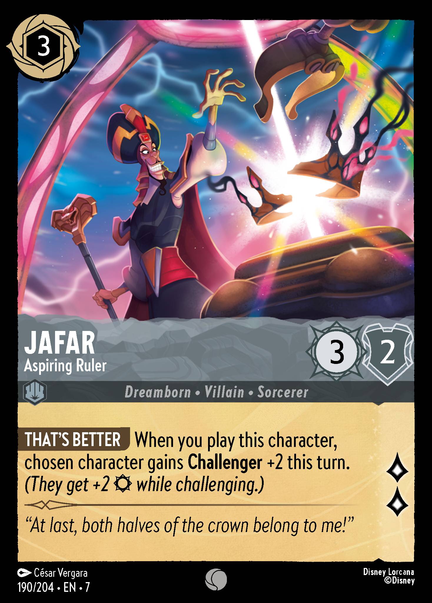 Jafar - Aspiring Ruler - Common Lorcana Card