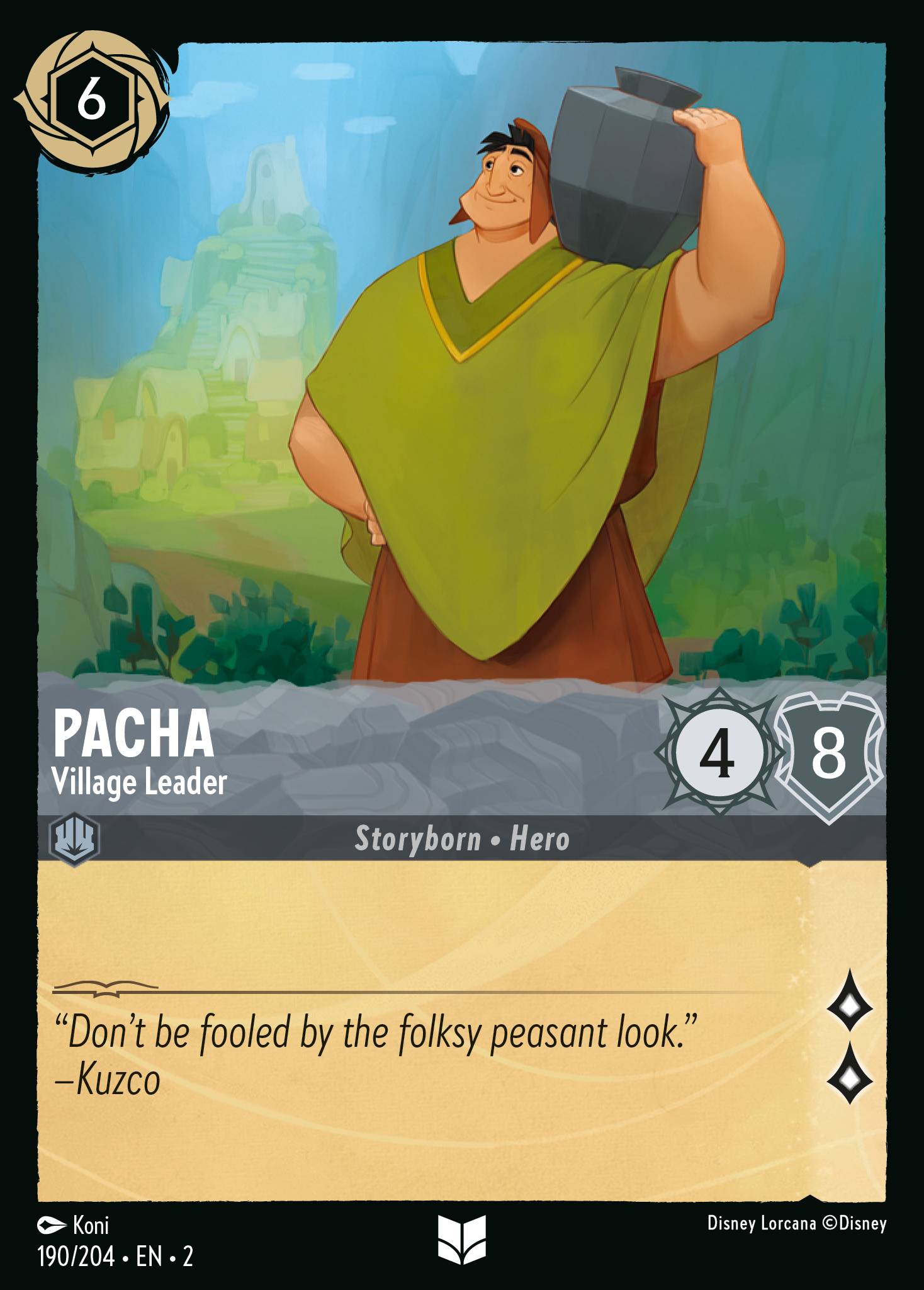 Pacha - Village Leader - Uncommon Lorcana Card