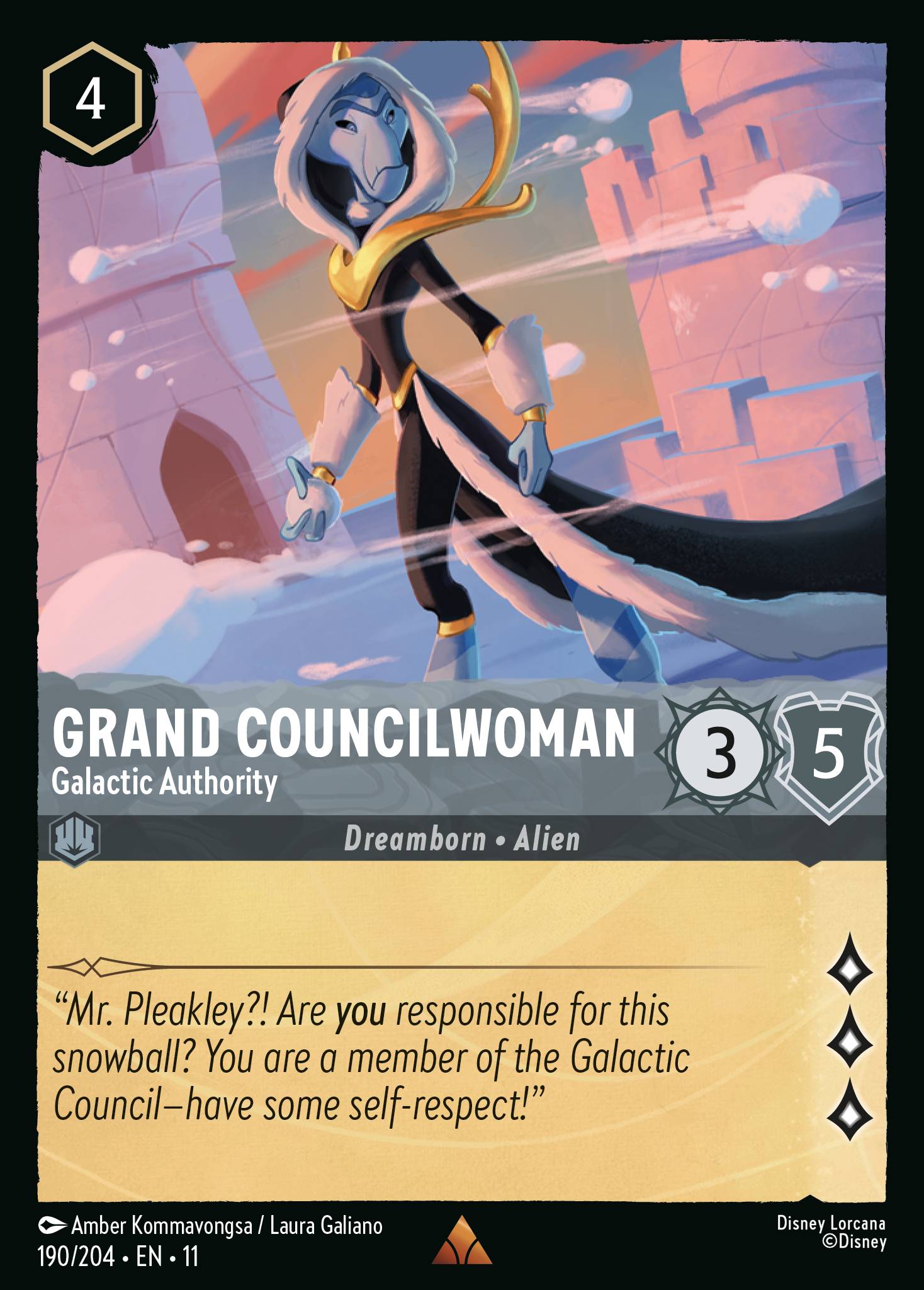 Grand Councilwoman - Galactic Authority - Rare Lorcana Card