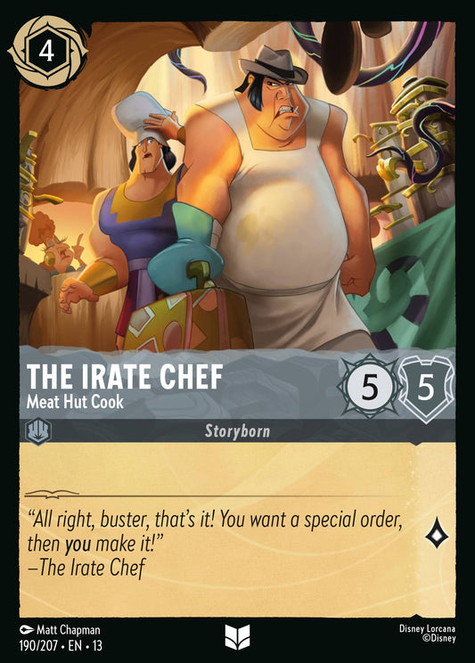 The Irate Chef - Meat Hut Cook - Uncommon Lorcana Card
