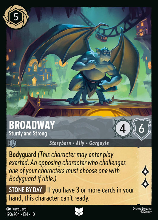 Broadway - Sturdy and Strong - Uncommon Lorcana Card