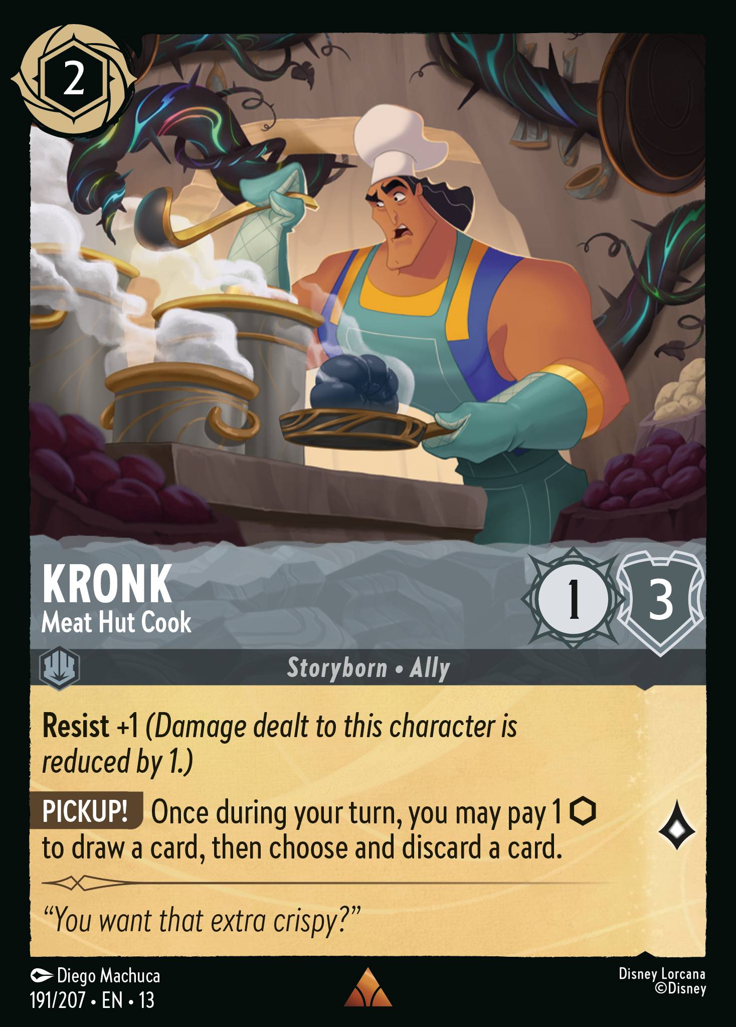 Kronk - Meat Hut Cook - Rare Lorcana Card