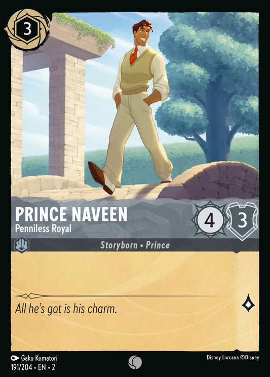 Prince Naveen - Penniless Royal - Common Lorcana Card