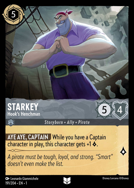 Starkey - Hook's Henchman - Uncommon Lorcana Card