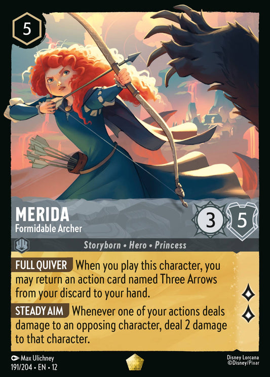 Merida - Formidable Archer - Legendary Lorcana Card