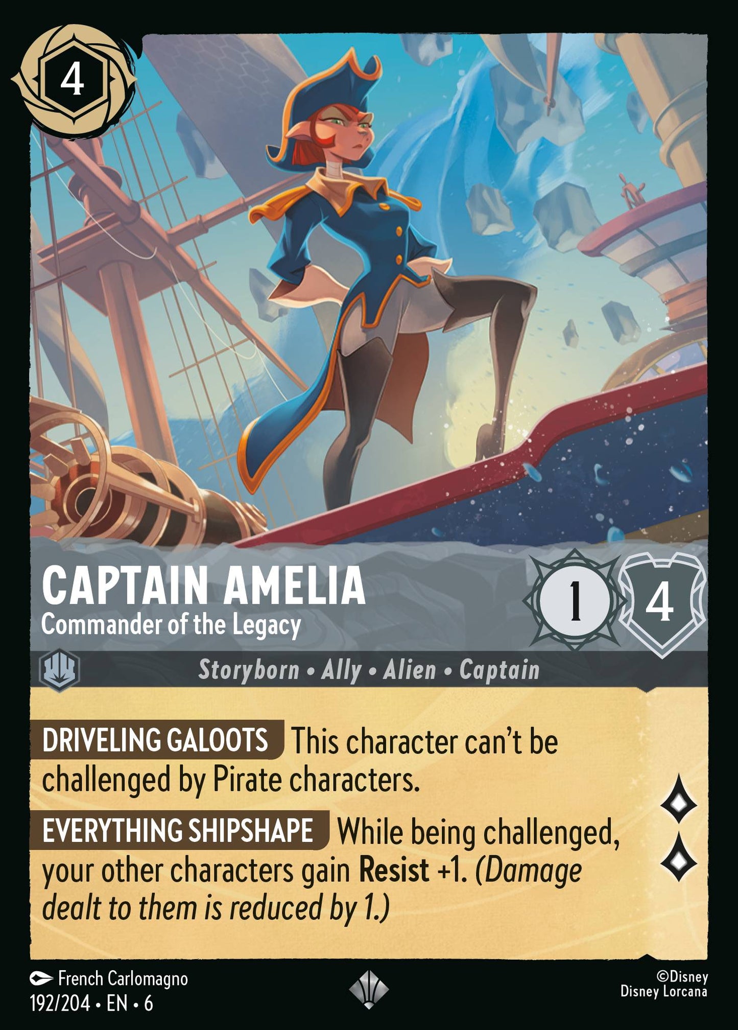 Captain Amelia - Commander of the Legacy (Super Rare)