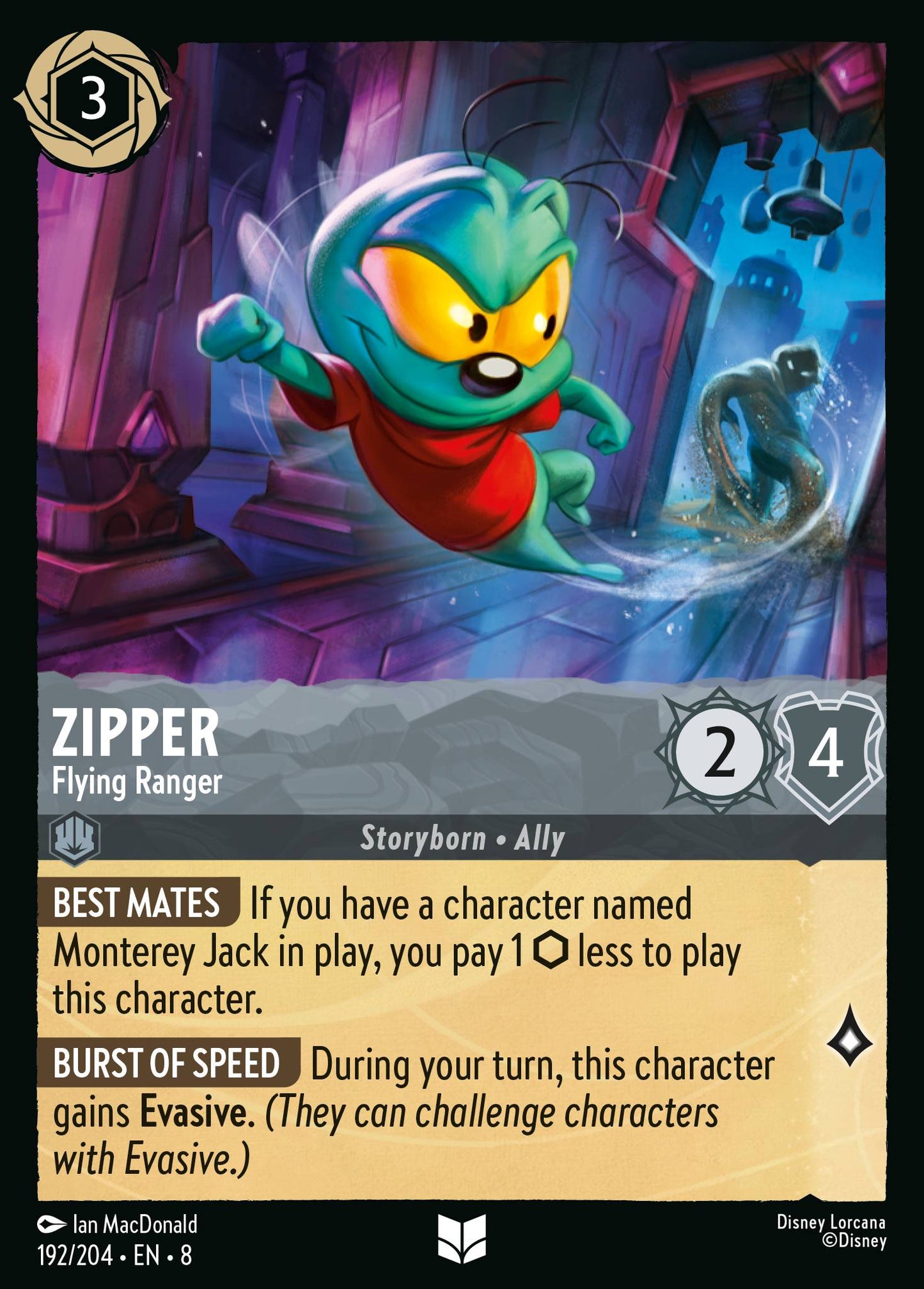 Zipper - Flying Ranger - Uncommon Lorcana Card