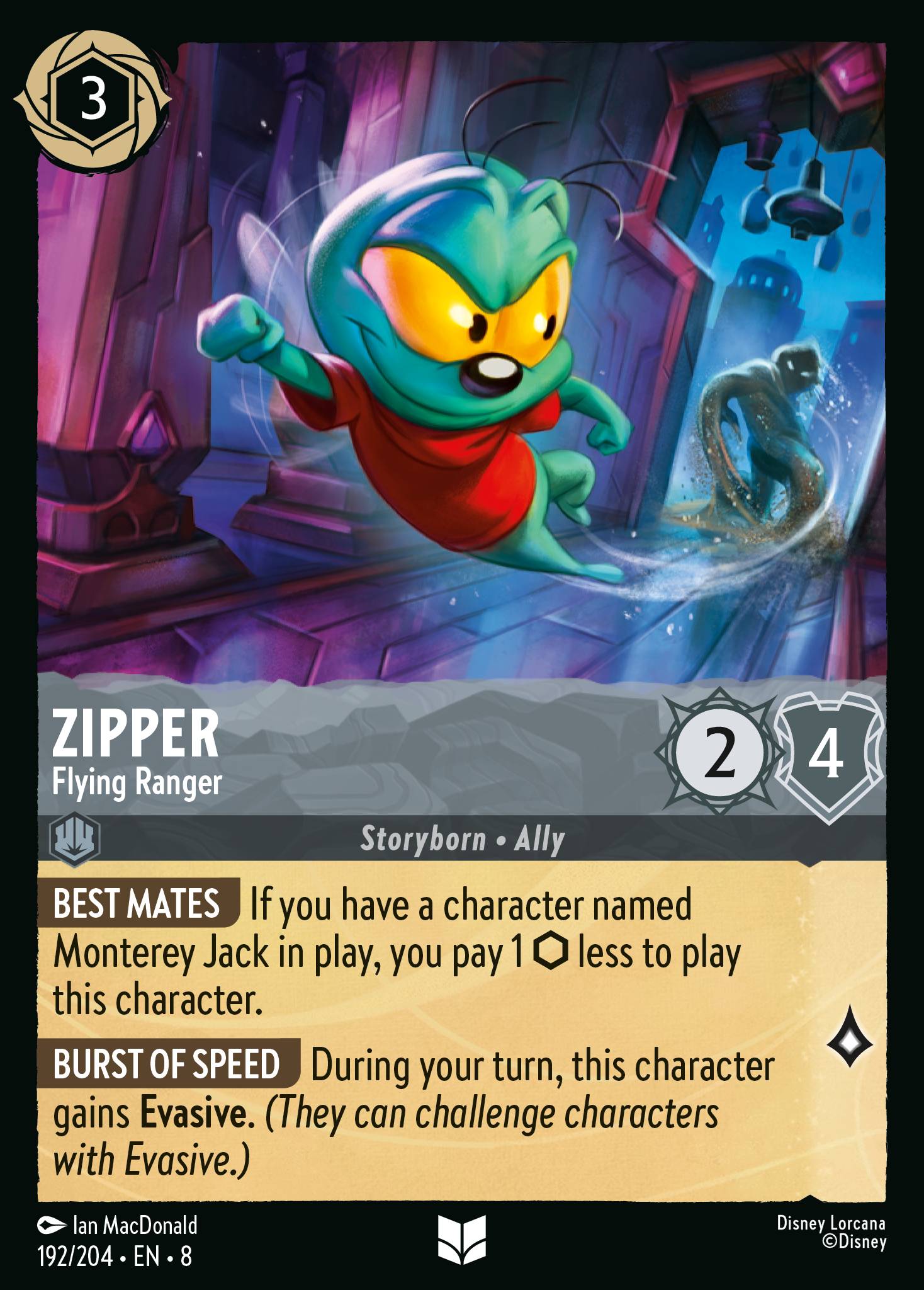 Zipper - Flying Ranger - Uncommon Lorcana Card