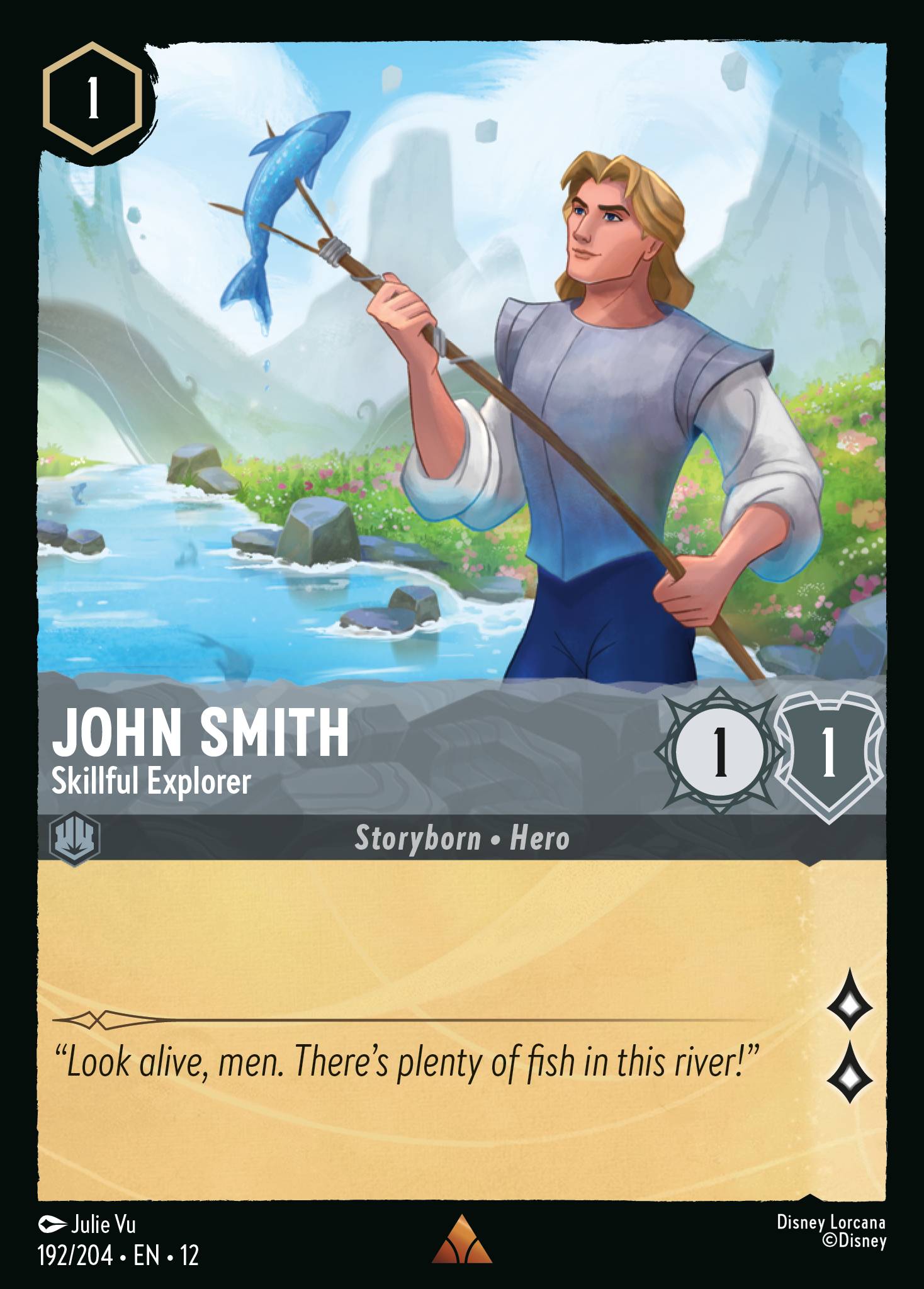 John Smith - Skillful Explorer - Rare Lorcana Card