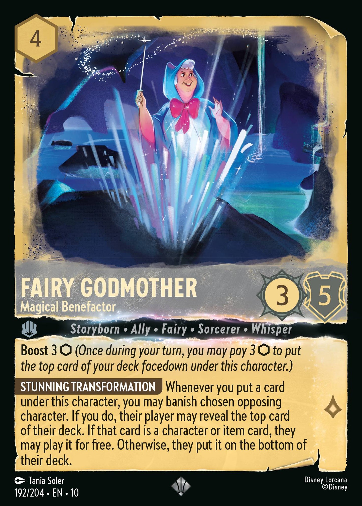 Fairy Godmother - Magical Benefactor - Super Rare Lorcana Card