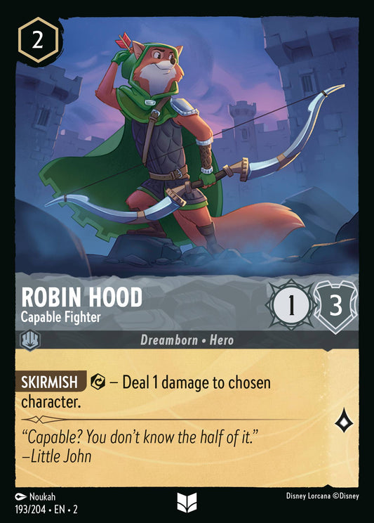 Robin Hood - Capable Fighter - Disney Lorcana Card