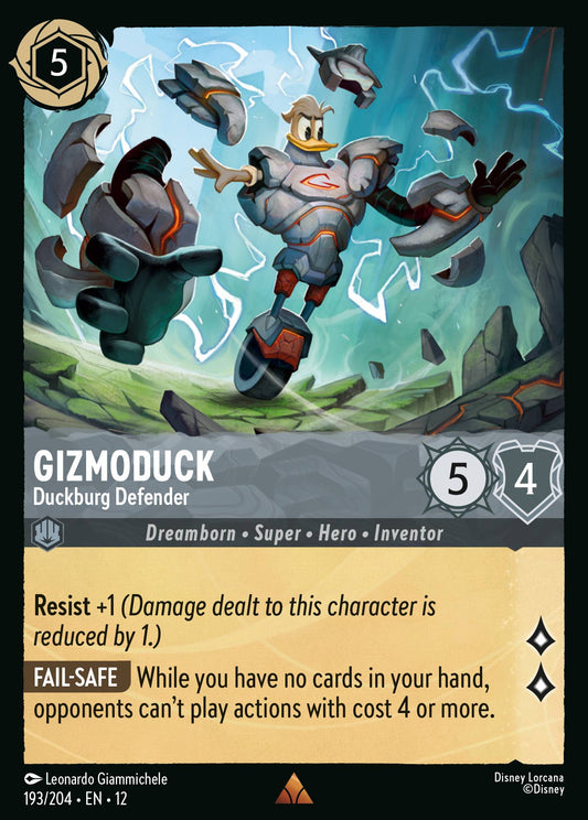 Gizmoduck - Duckburg Defender - Rare Lorcana Card
