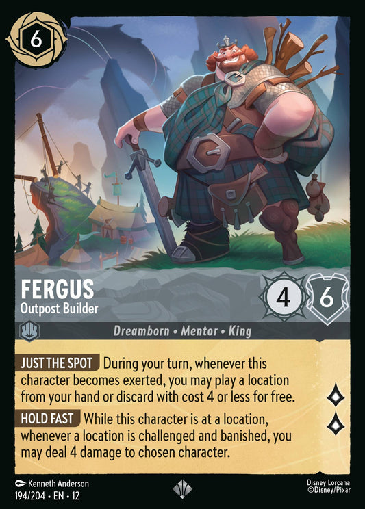 Fergus - Outpost Builder - Super Rare Lorcana Card
