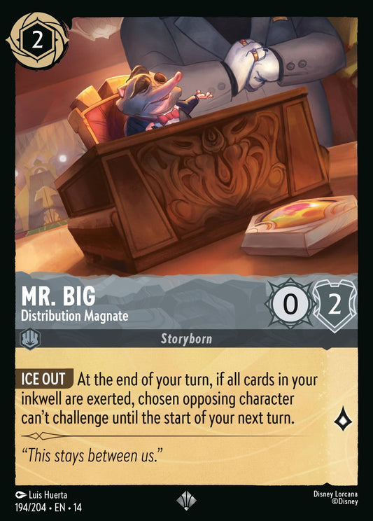 Mr. Big - Distribution Magnate - Super Rare Lorcana Card