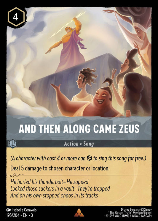 And Then Along Came Zeus - Rare Lorcana Card