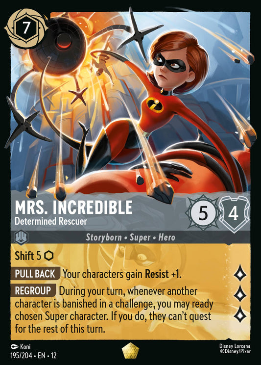 Mrs. Incredible - Determined Rescuer - Legendary Lorcana Card