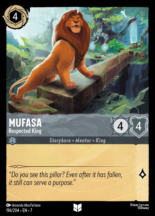 Mufasa - Respected King - Uncommon Lorcana Card
