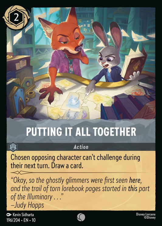 Putting It All Together - Common Lorcana Card