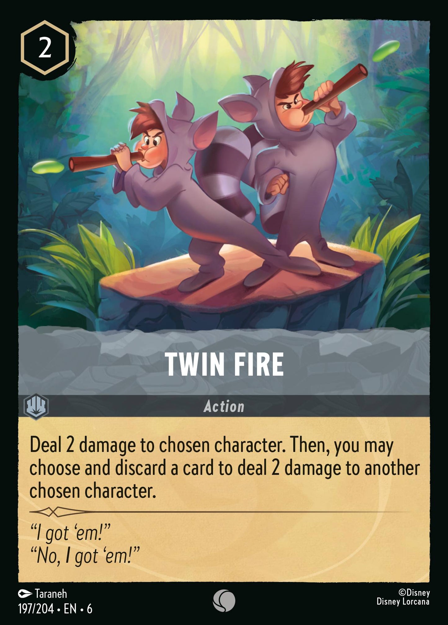 Twin Fire - Common Lorcana Card