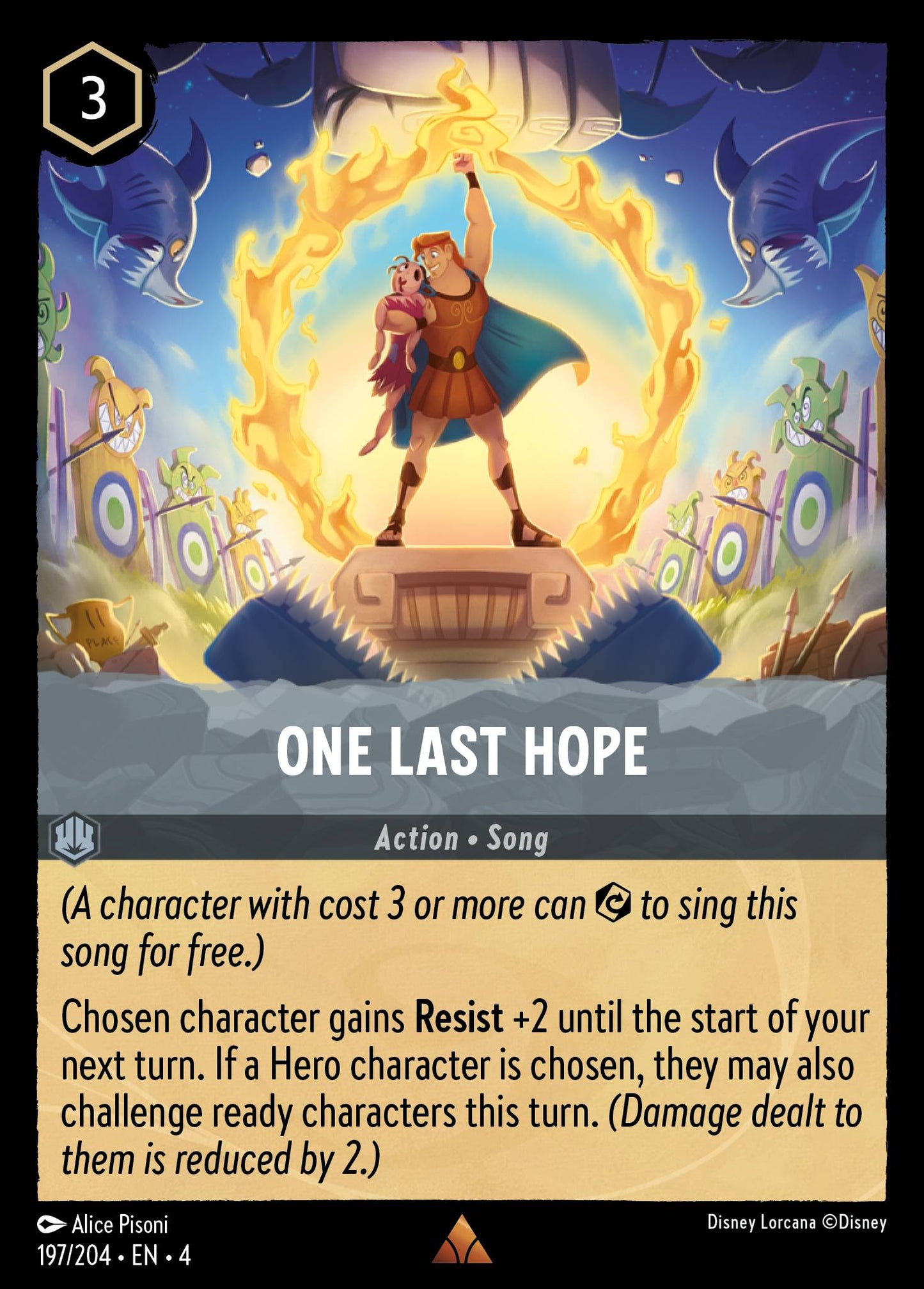 One Last Hope - Rare Lorcana Card