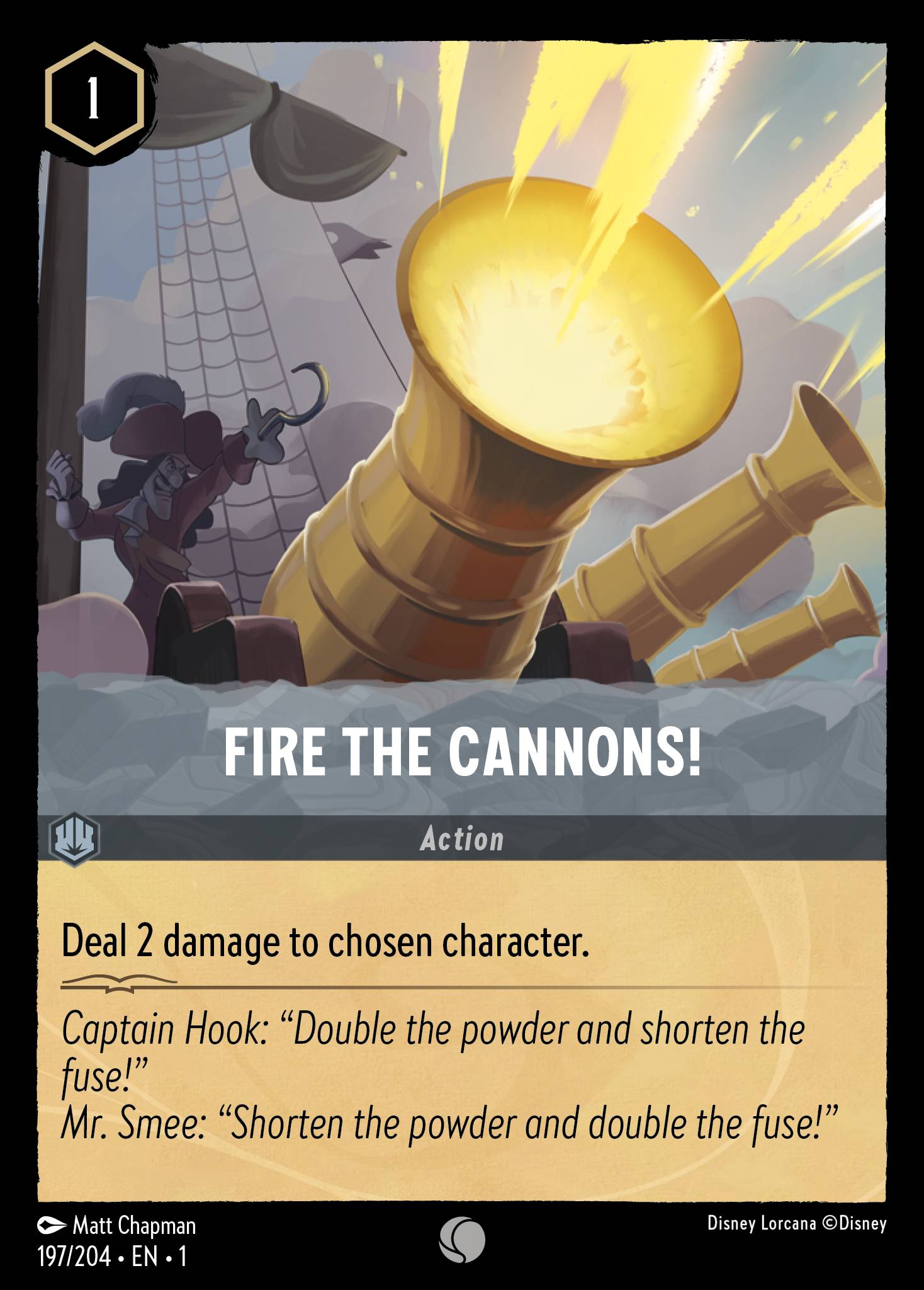 Fire the Cannons! - Common Lorcana Card