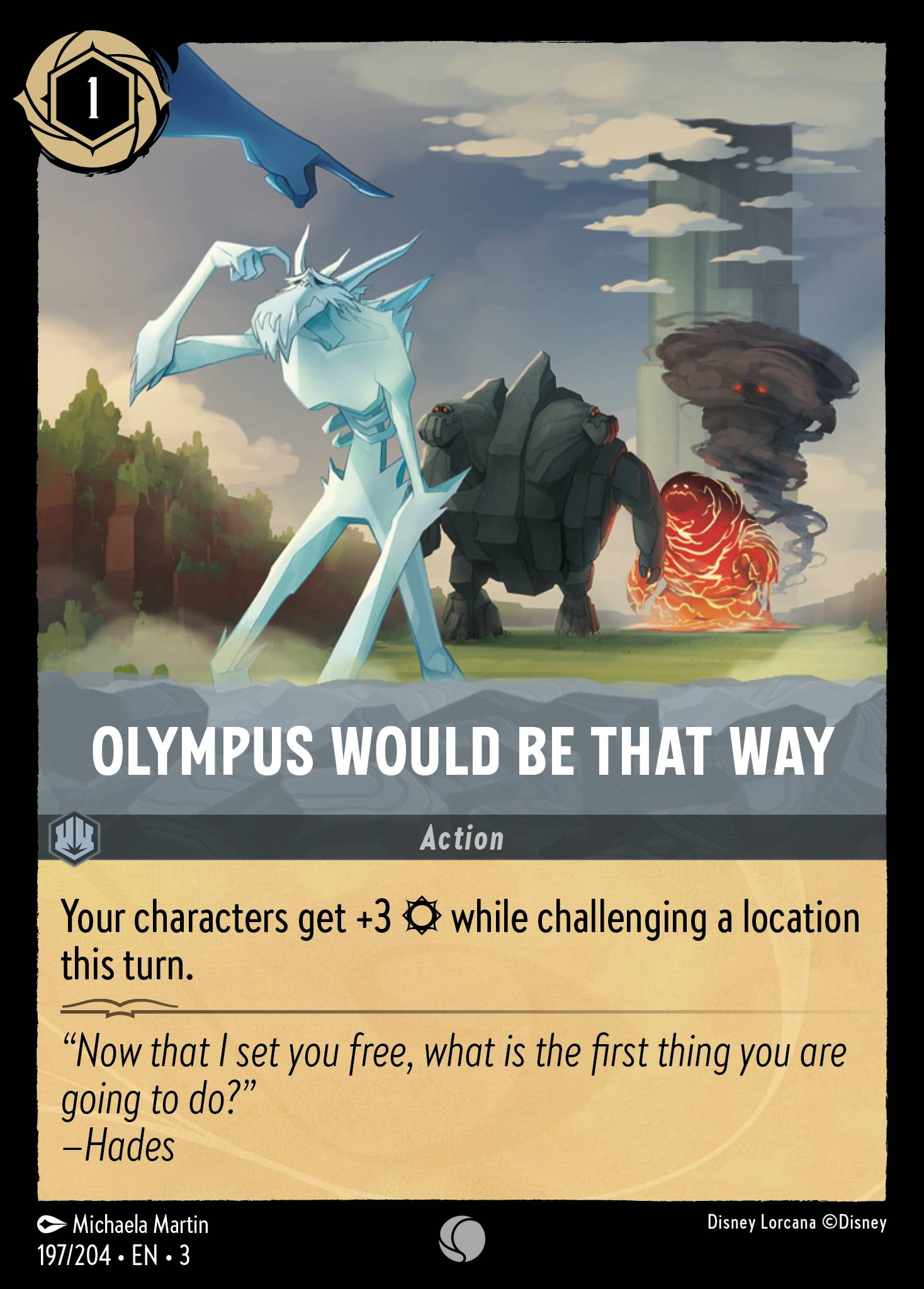Olympus Would Be That Way - Common Lorcana Card
