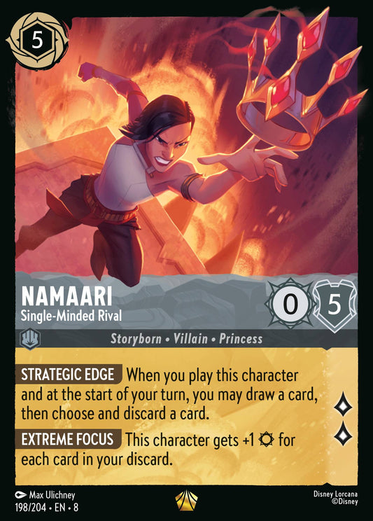 Namaari - Single-Minded Rival - Legendary Lorcana Card