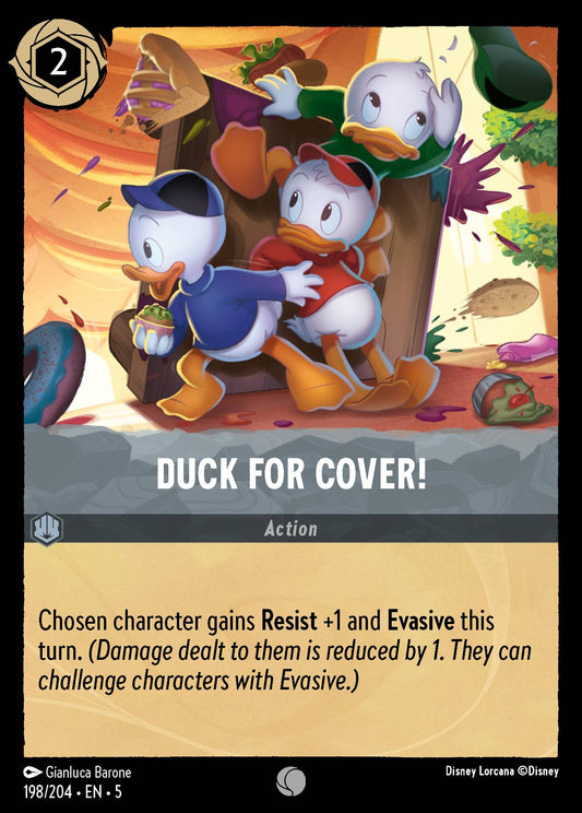 Duck for Cover! - Common Lorcana Card