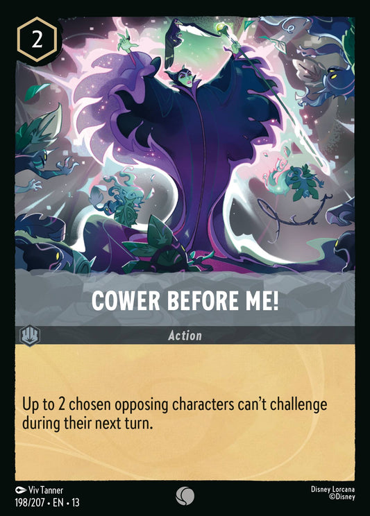 Cower Before Me! - Common Lorcana Card