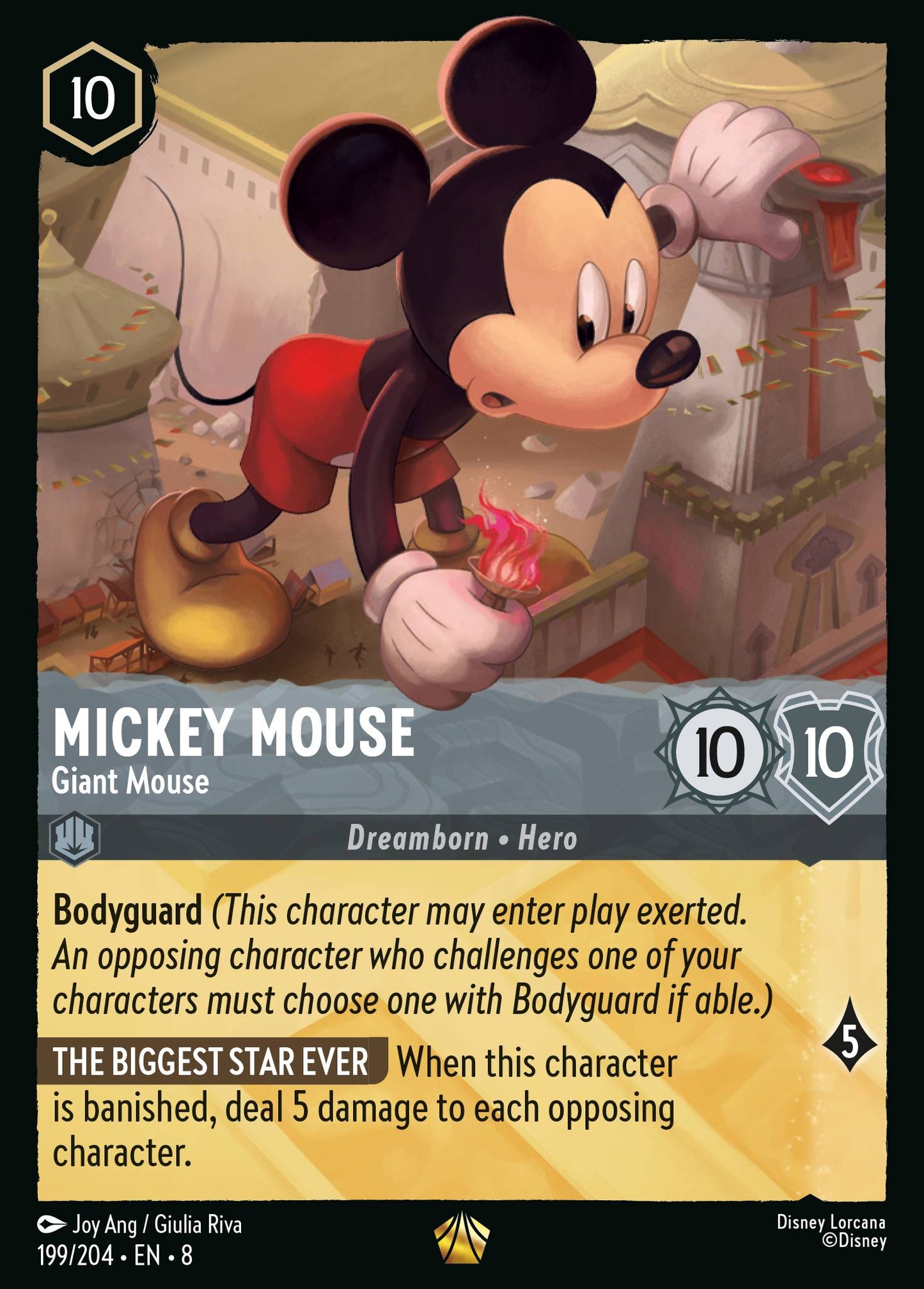 Mickey Mouse - Giant Mouse - Legendary Lorcana Card