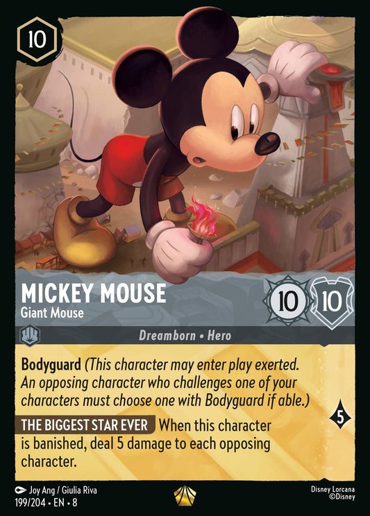 Mickey Mouse - Giant Mouse - Legendary Lorcana Card