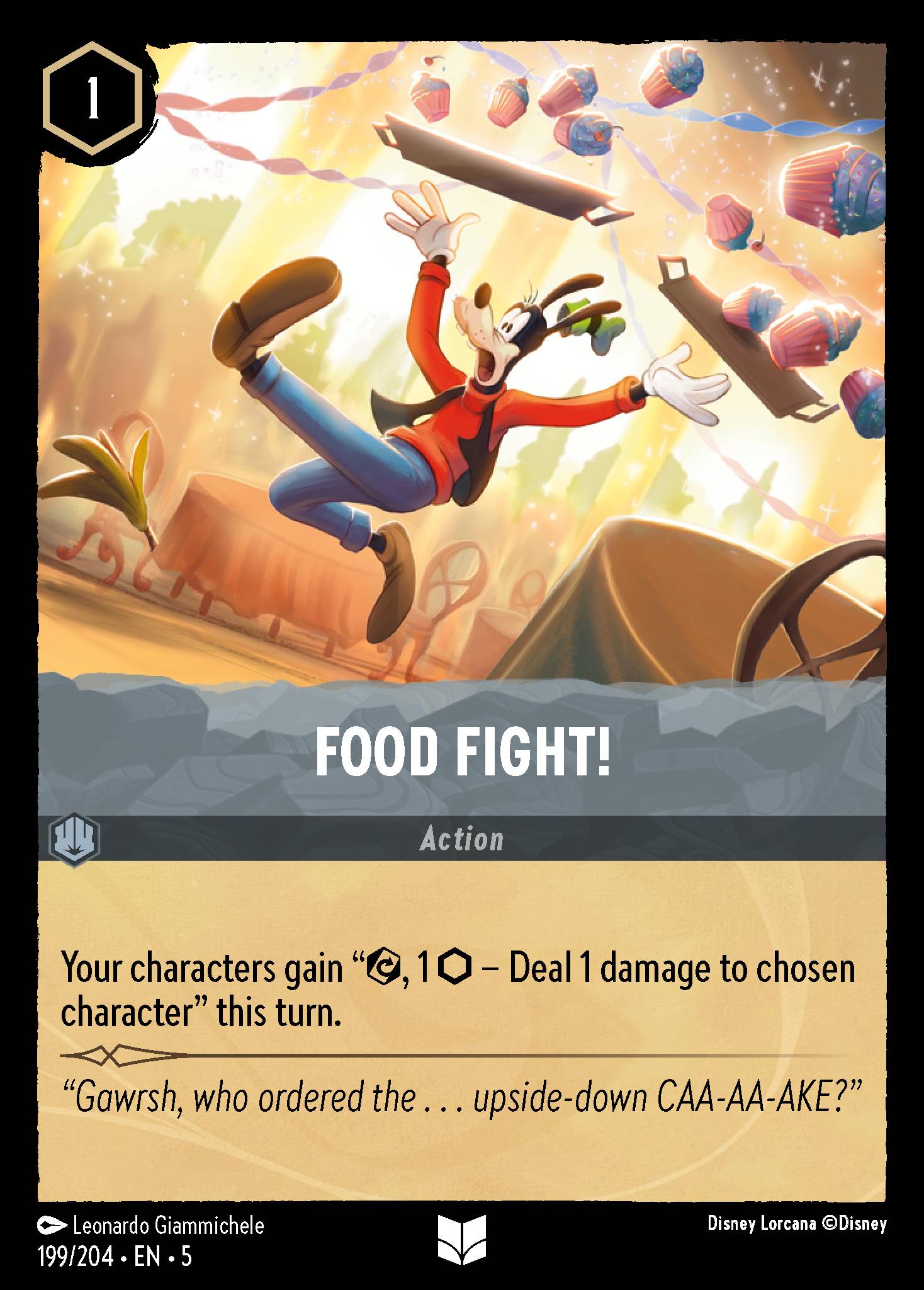 Food Fight! - Uncommon Lorcana Card