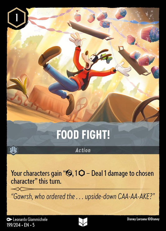 Food Fight! - Uncommon Lorcana Card