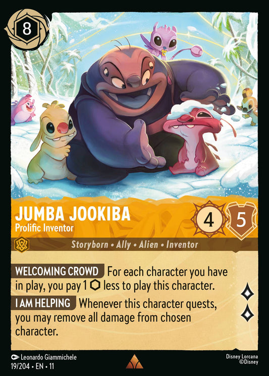 Jumba Jookiba - Prolific Inventor - Rare Lorcana Card